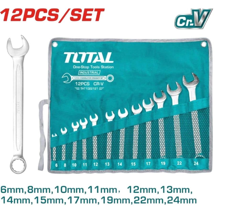 Kit Chave Combinada Total 12PCS 6