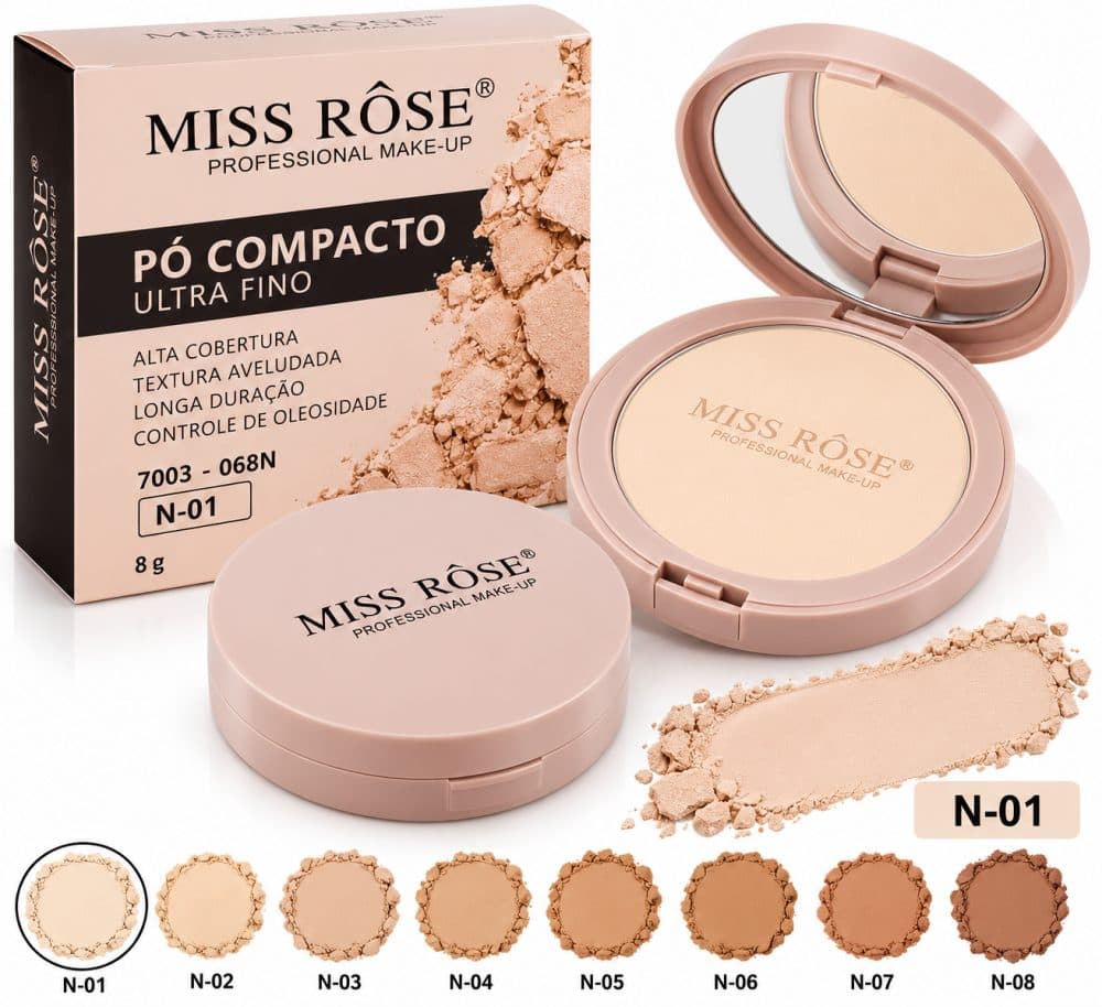 Po Compacto Miss Rose 01