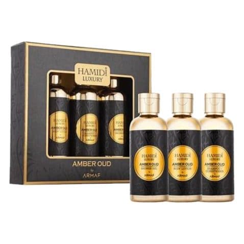 Kit Hamidi Luxury Amber Oud Shower Gel Shamp Cond 95ML