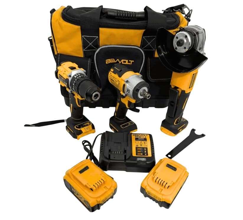 Kit Lixadeira Parafusadeira Chave Impacto Bevvolt 2BAT 220