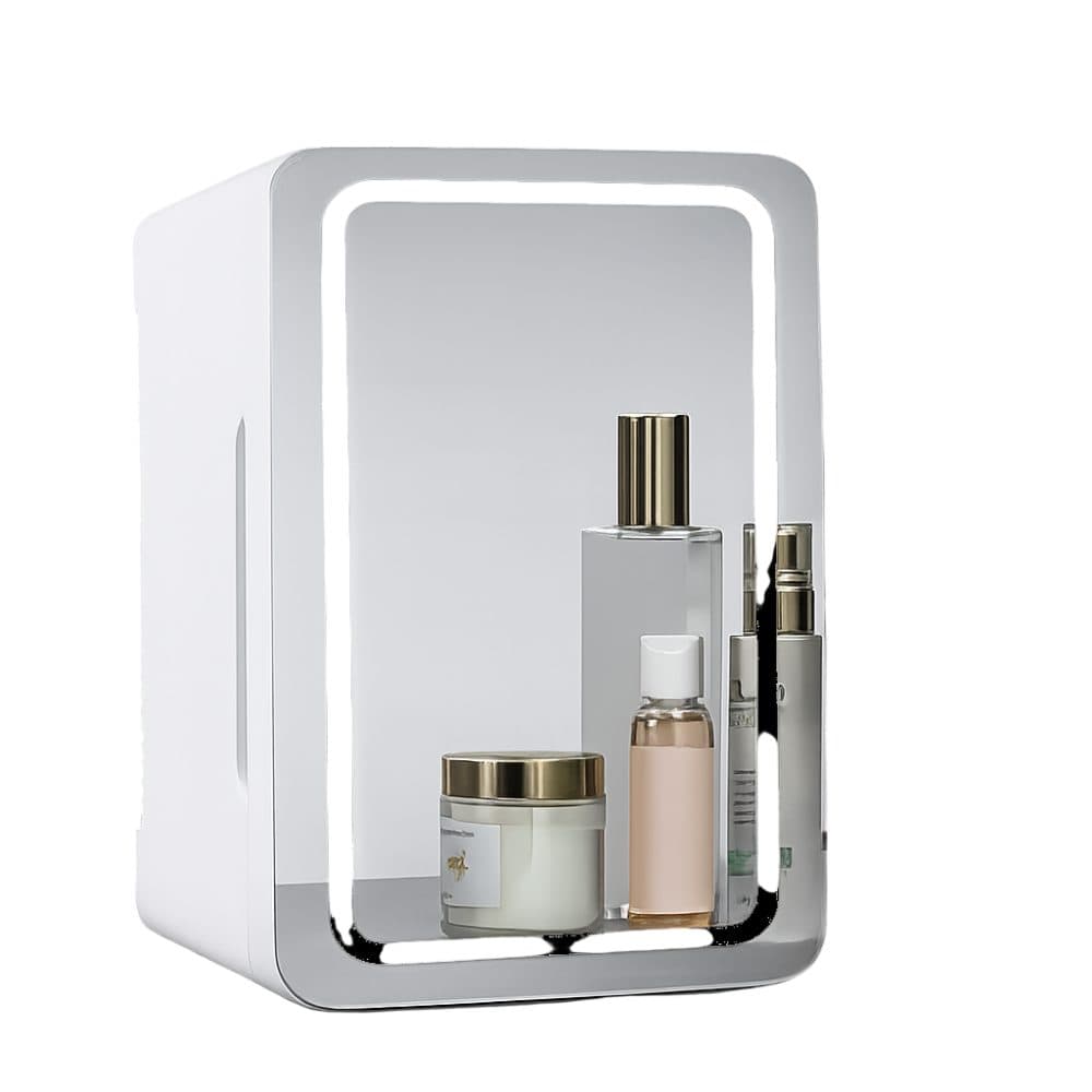 Refrigerador Para Cosmeticos L8 693 8L Espejos 12 Blanco