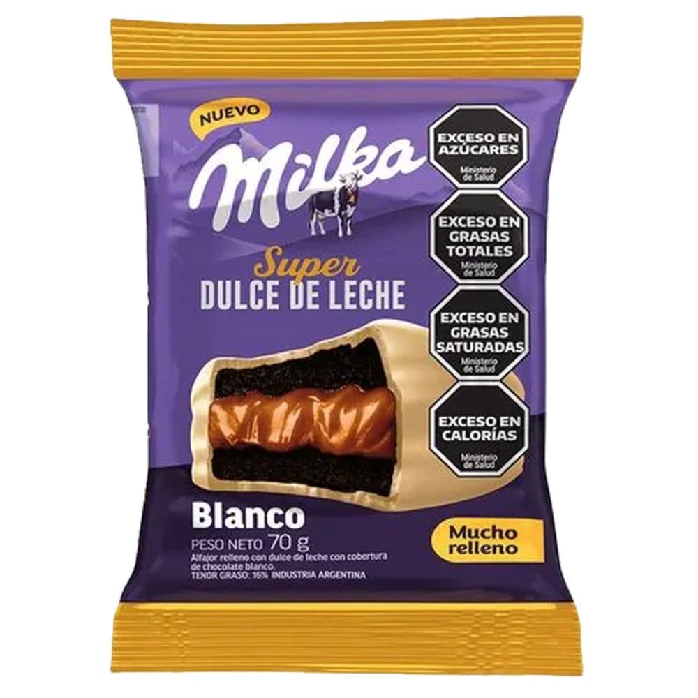 Alfajor Milka Super Doce De Leite 70G