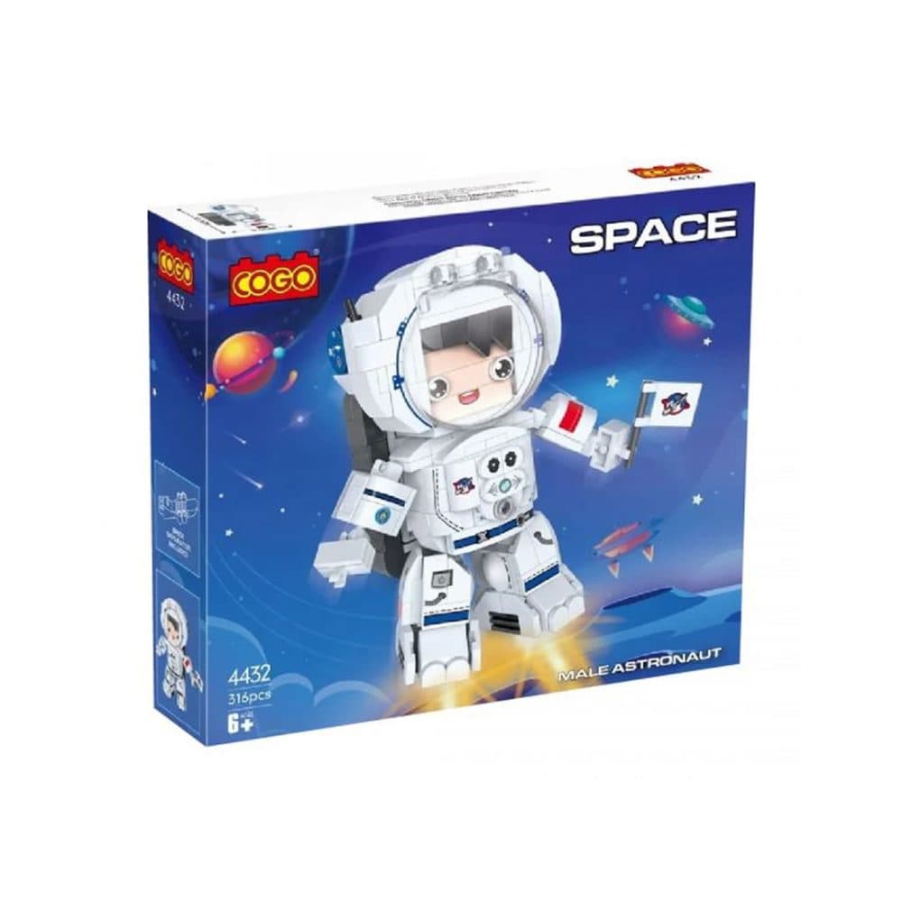 Bloques De Construccion Cogo Educativos Ensamblar Astronauta 316 Piezas