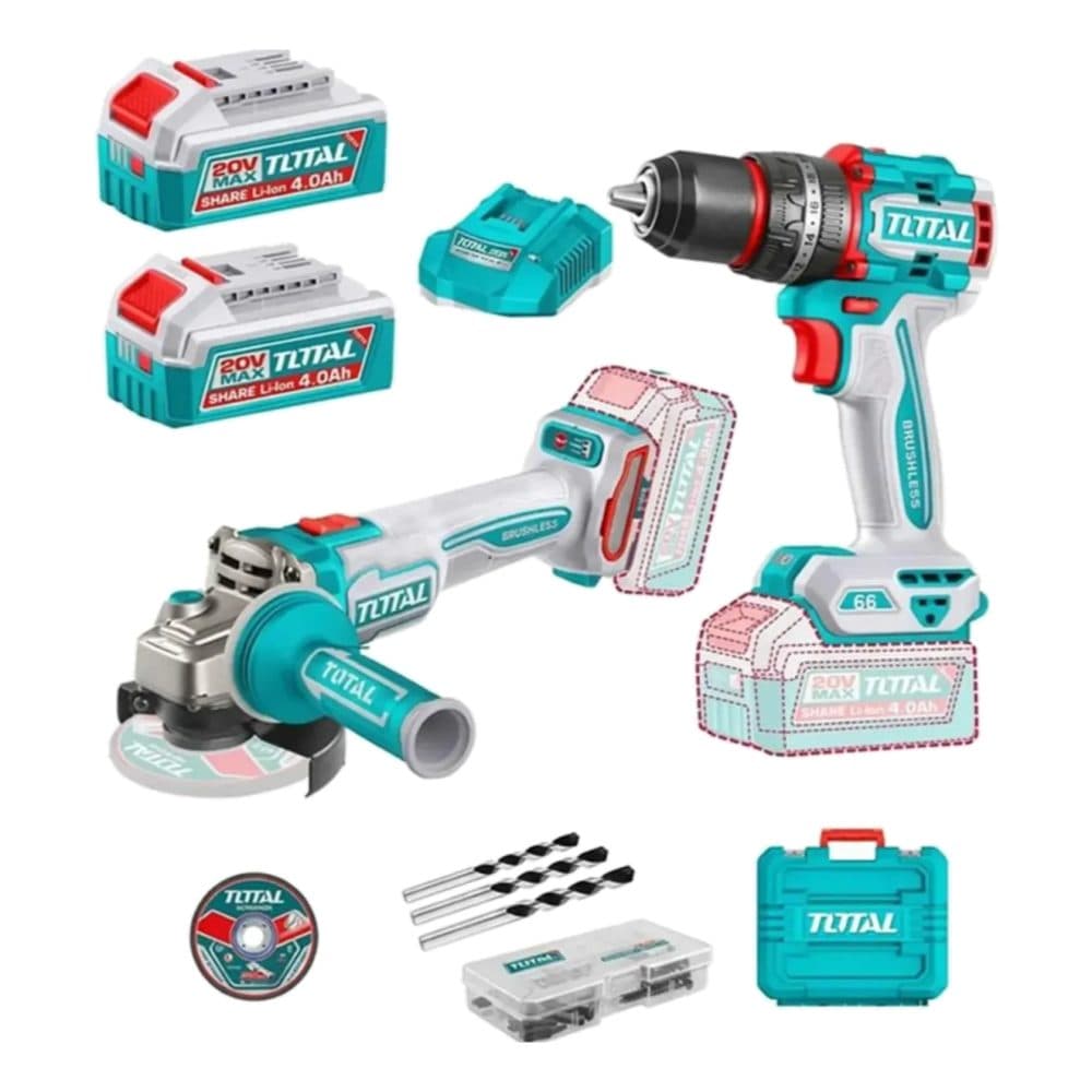 Kit Total Furadeira Lixadeira 2 Bat Car