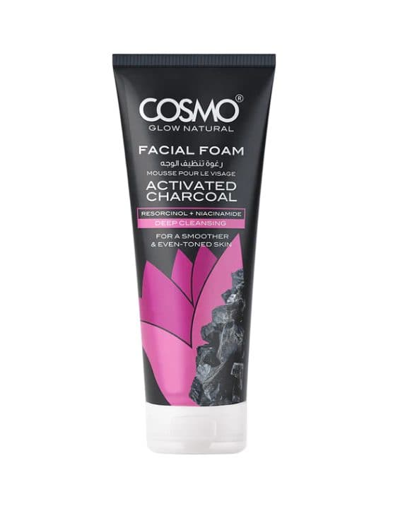 Creme Limpador Facial Cosmo Glow Natural Activated Charcoal 100G