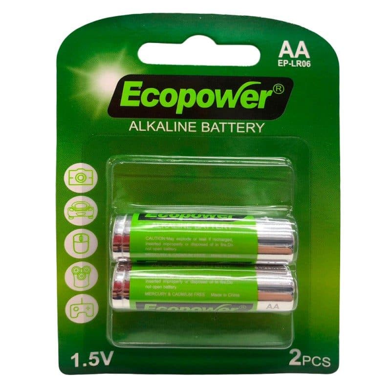 Pilha Ecopower Alkalina Aa 2