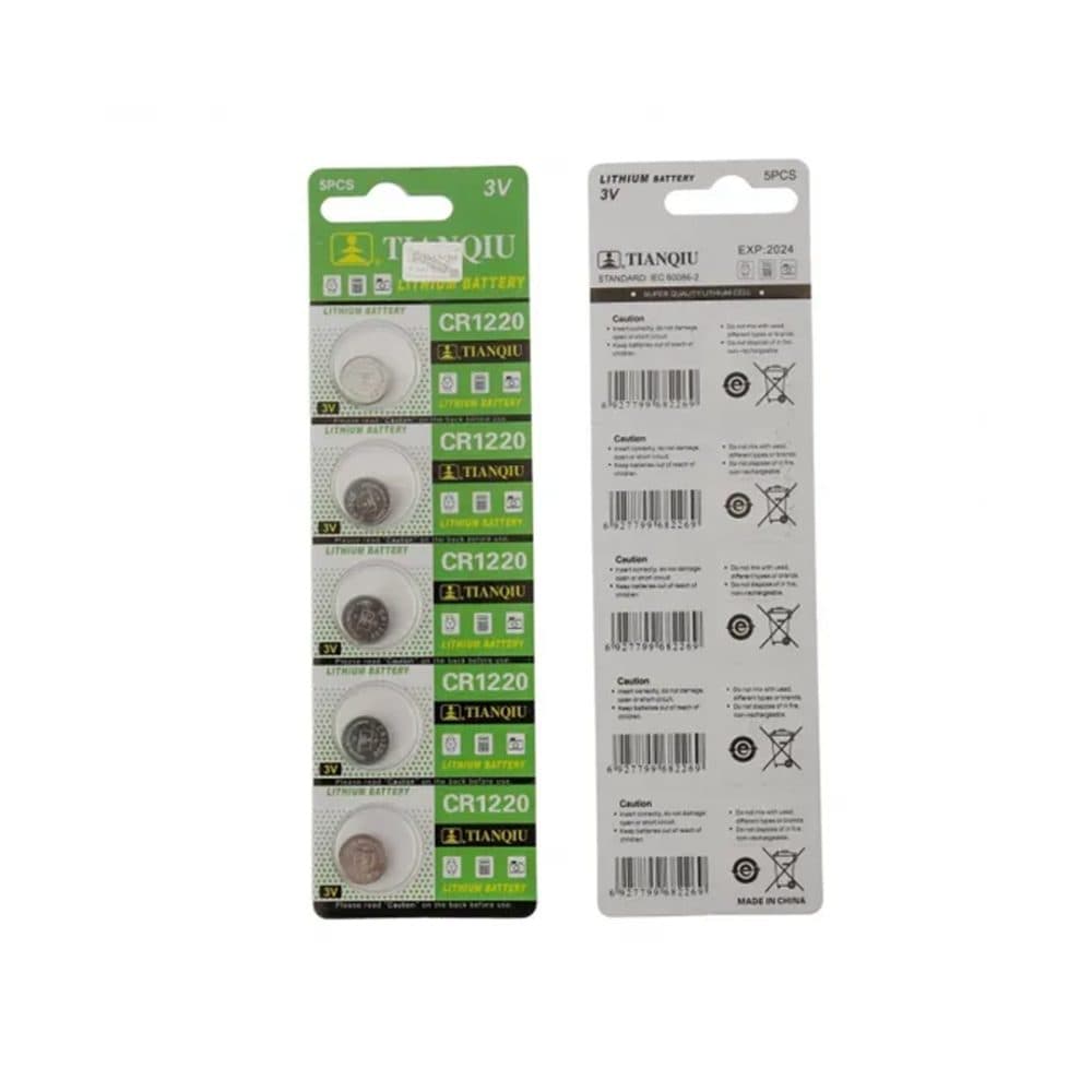 Pilha Tianquiu Pastilha Litio 3V 5PCS