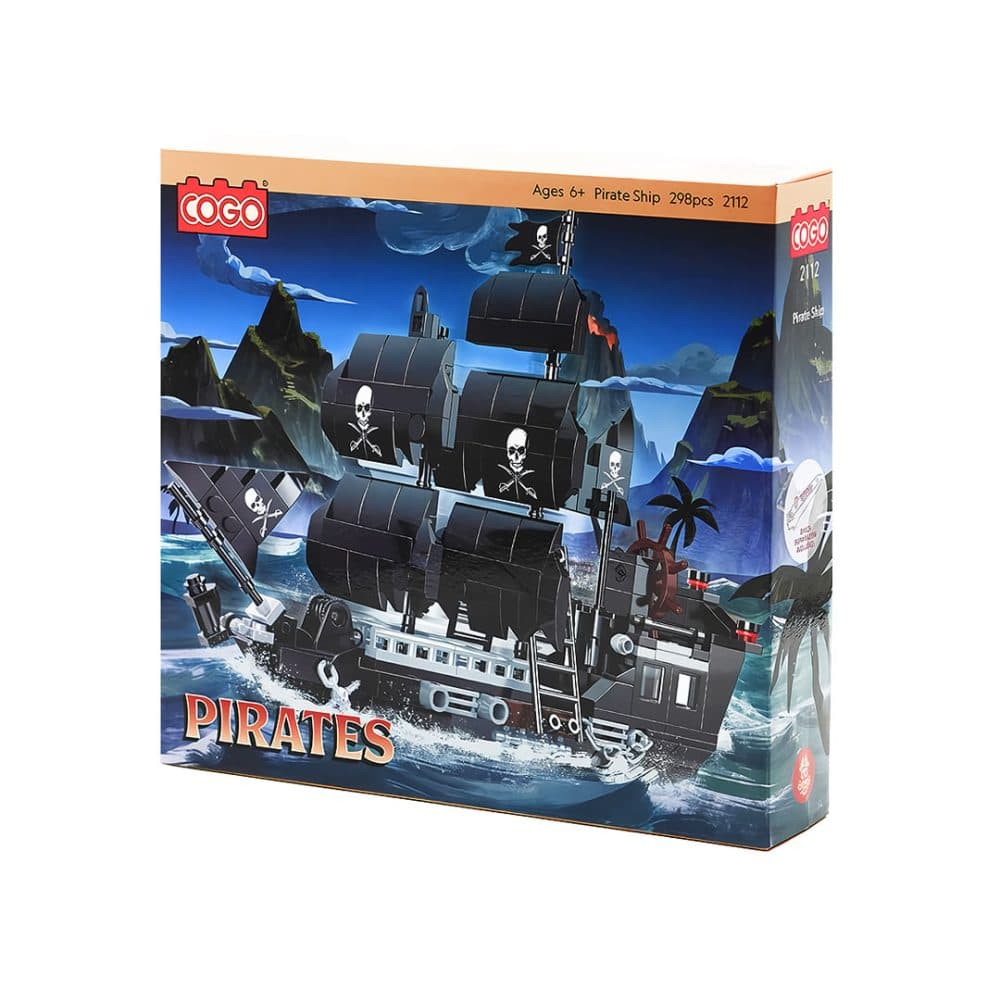 Bloques De Construccion Cogo Educativos Ensamblar Pirates 298 Piezas