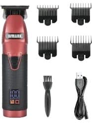 Maquina De Cortar Cabelo Wmark Vermelho Bivolt