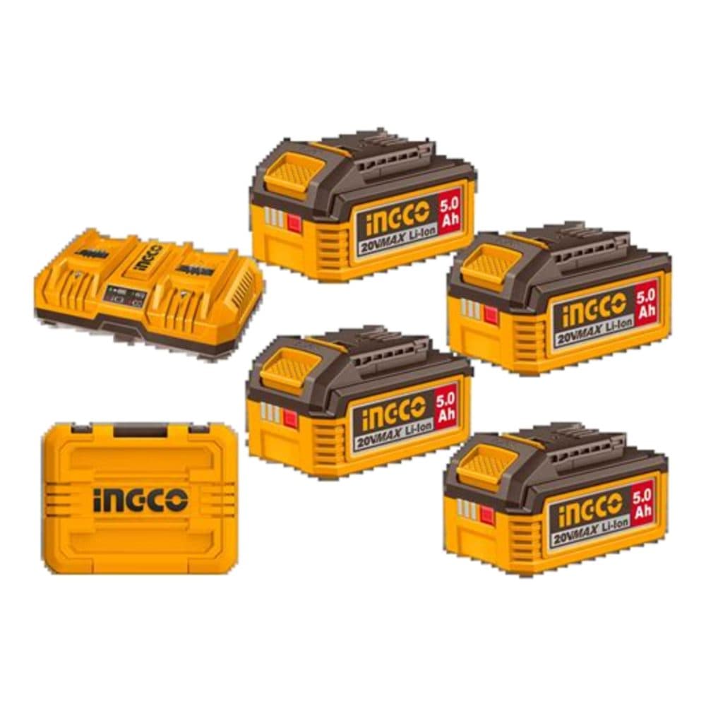 Bateria Ingco Kit X4 5 0AH Carr Duplo