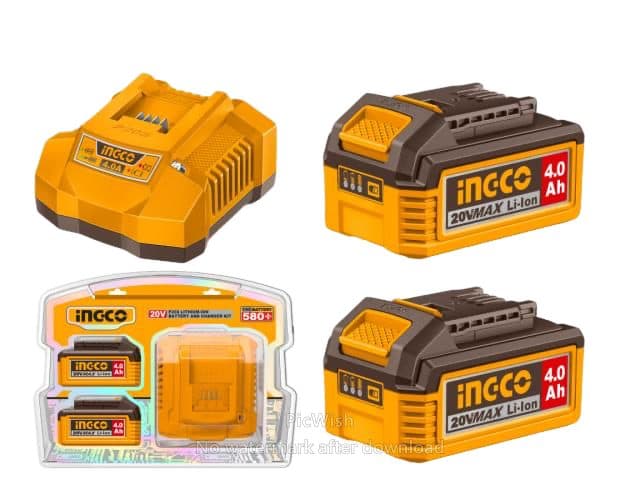 Bateria Ingco Kit X2 4 0AH 1 Car Bivolt