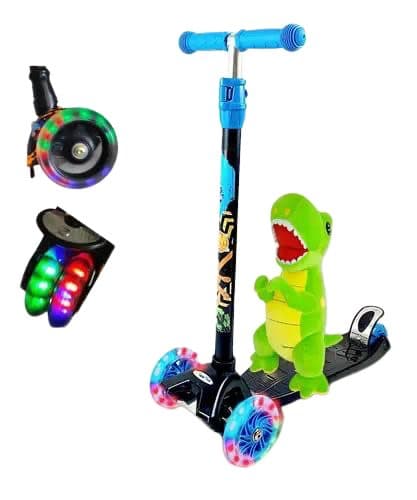 Patinete Infantil Scooter LED Dinosauro