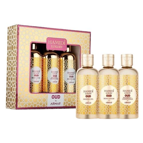 Kit Hamidi Luxury Oud Gold Shower Gel Shamp Cond 95ML