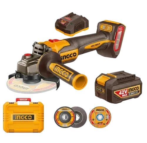 Lixadeira Bateria Ingco 2 0AH 2BAT Bivolt
