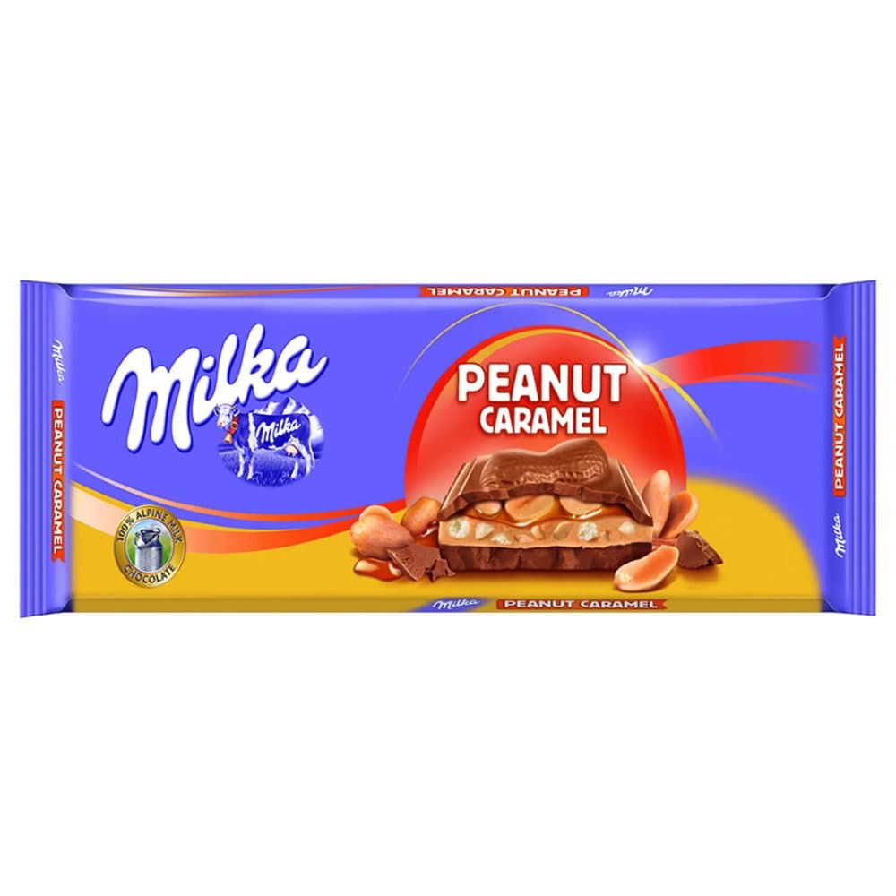 Barra De Chocolate Milka Peanut Caramel