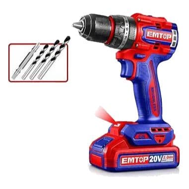 Parafusadeira Impact Bateria Emtop Bateria Carre