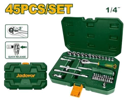Kit Chave Catraca Jadever 1 4 45PCS