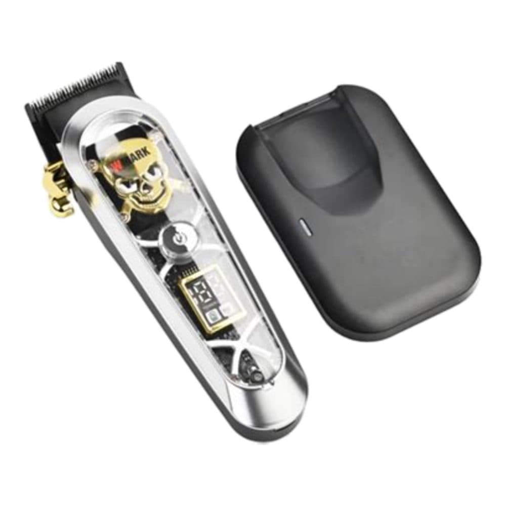 Kit Maquina Cabelo Wmark Silver Bivolt