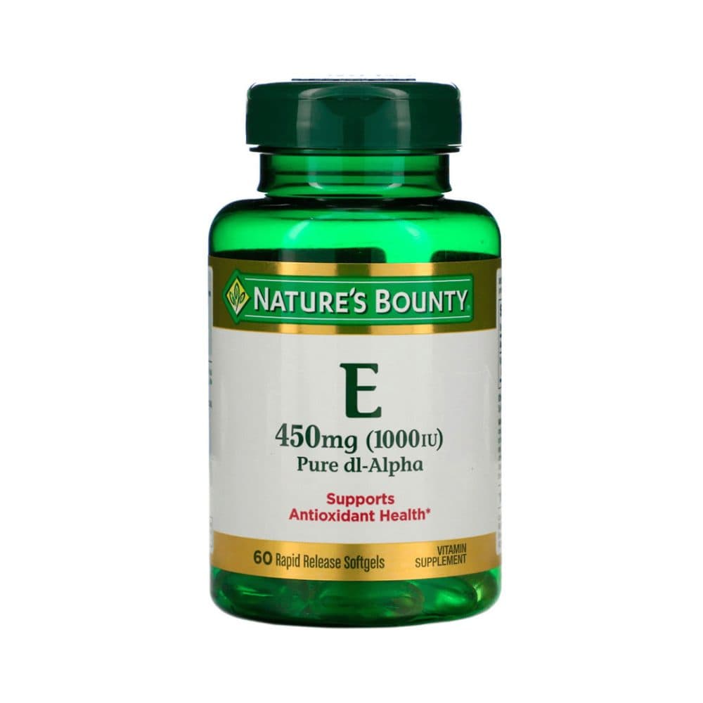 Vitamina Nature Bounty Iu Pure Dl Alpha 60 Capsulas