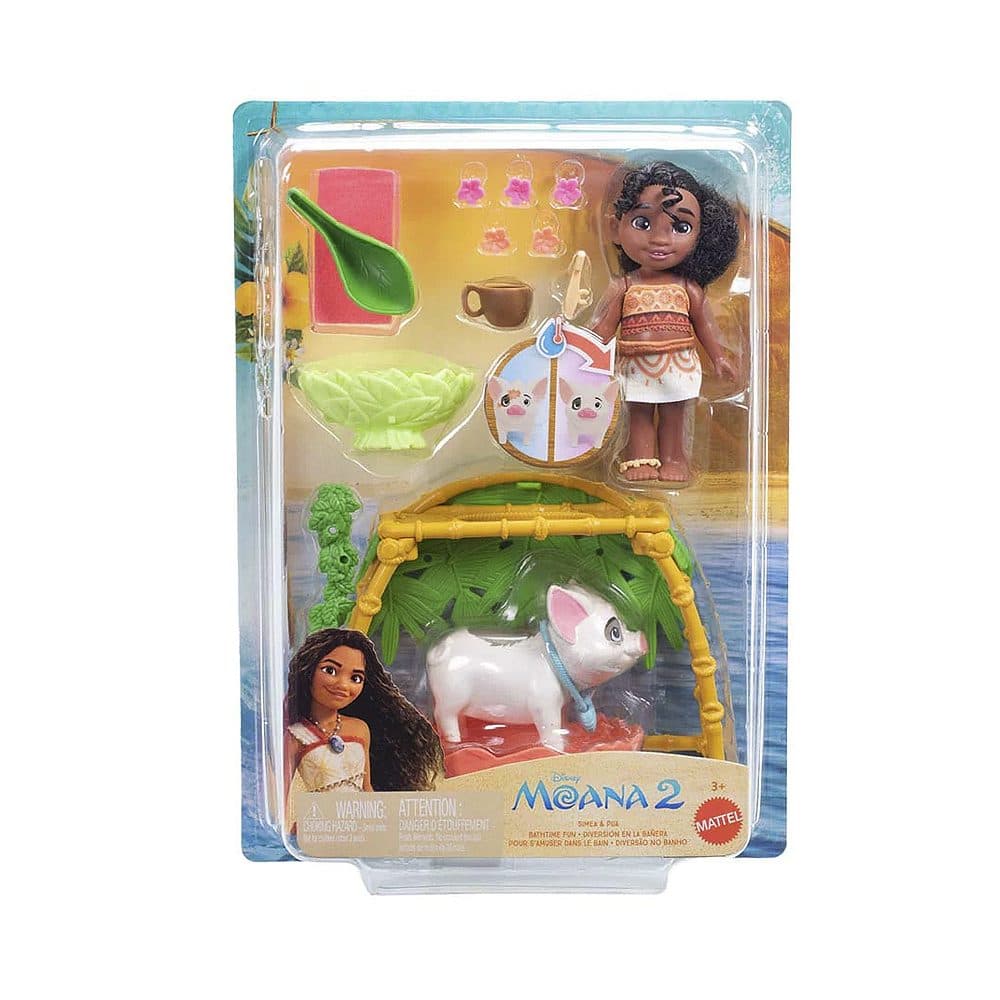 Kit De Jogo Mattel Disney Moana 2 Simea Pua Bathtime Fun