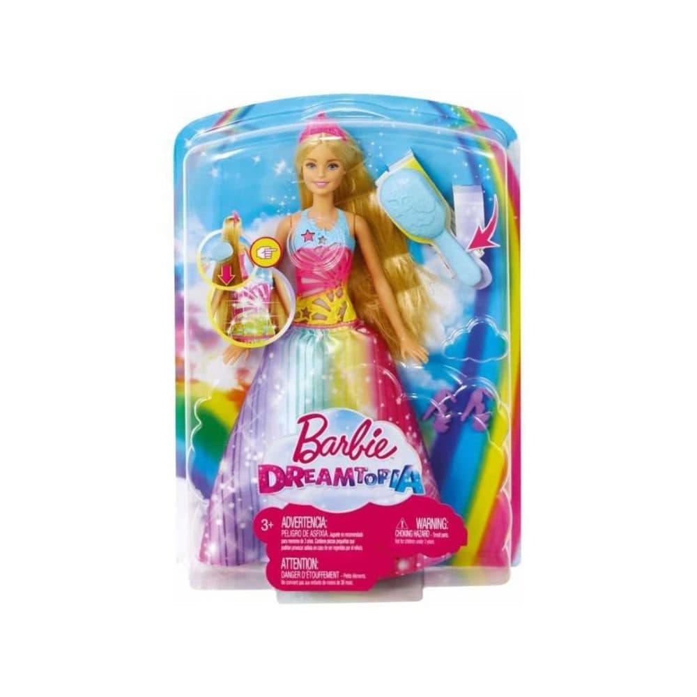 Muneca Barbie Dreamtopia Pelo Magico