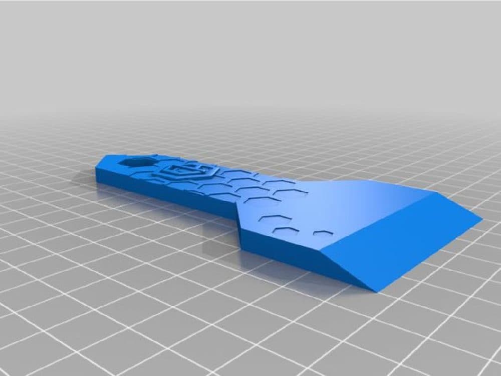 Raspador De Liga De Aluminio Impressoes 3D