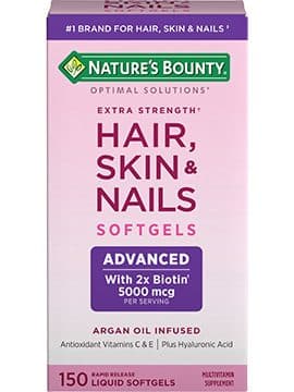 Vitamina Nature Bounty Extra Hair Skin Nails 150 Capsulas