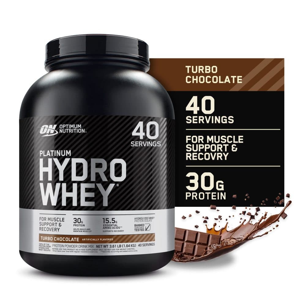 Proteina Optimun Nutrition Platinium Hidro Whey Turbo Chocolate 3 5LB