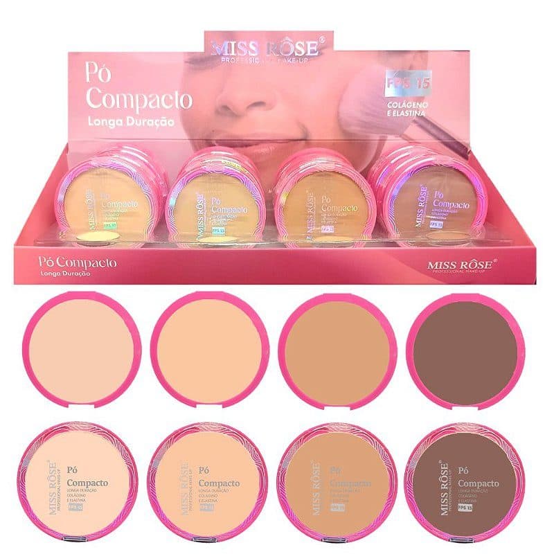 Po Compacto Miss Rose Fair
