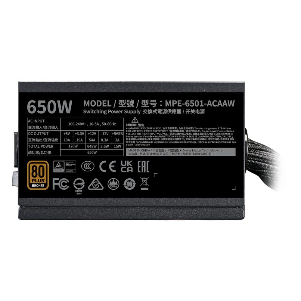 Fonte Cooler Master Mwe Bronze V3