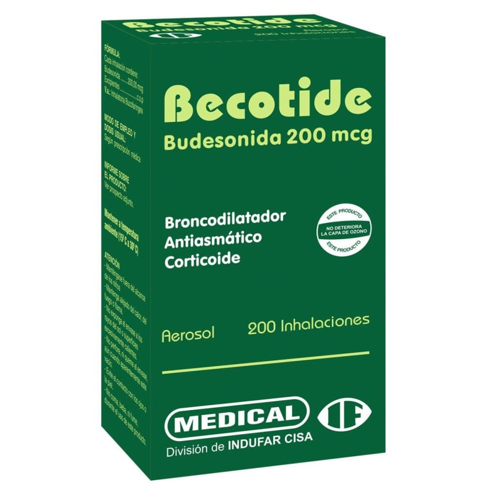 Med Corticoide Becotide Indufar Budesonida Aerosol