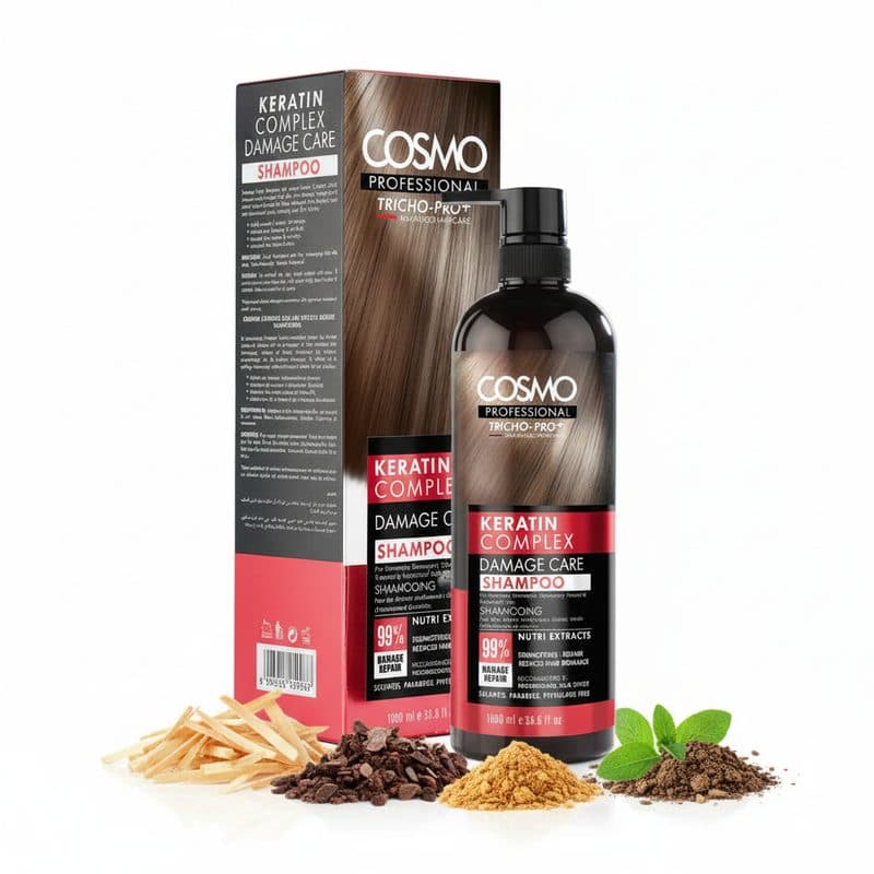 Shampoo Cosmo Tricho Pro Plus Keratin Complex Damage Care 1L