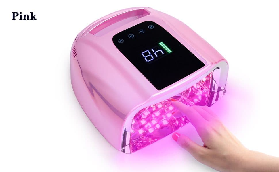 Secador De Unhas Cordless Rechargeablle Uv LED X20 110 Pink