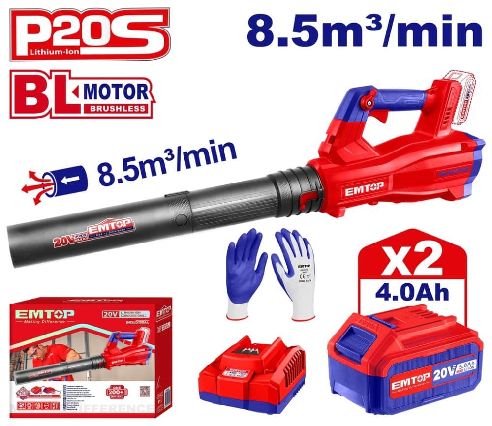Soprador Bateria Emtop 4AH