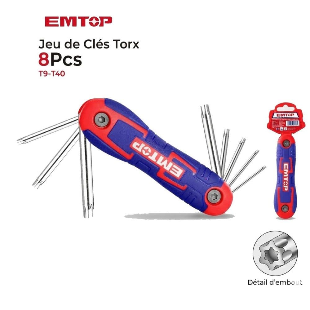 Jogo Chave Pito Emtop 3 8PCS