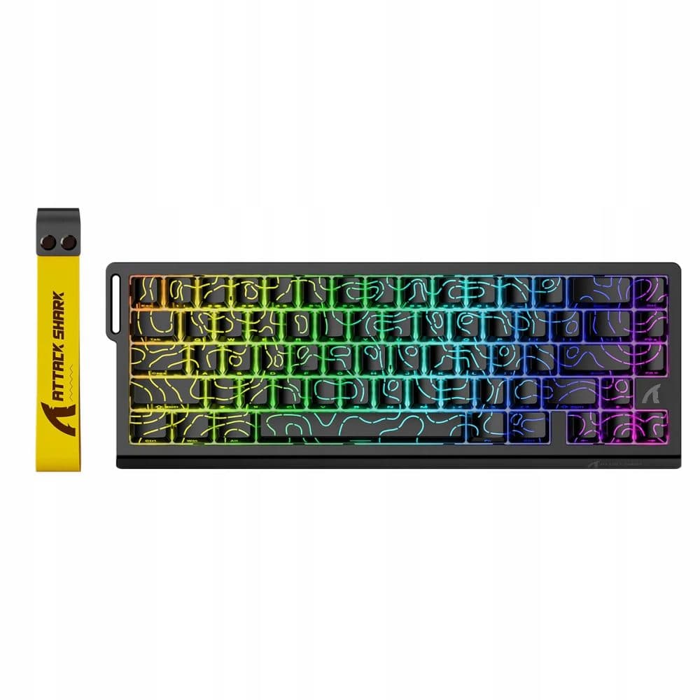 Teclado USB Attack Shark X68 He RGB Magnetic Switch Contour