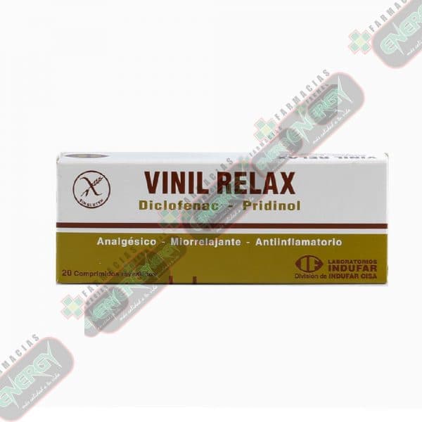 Med Analgesico Vinil Relax Indufar 20 Comp Cx