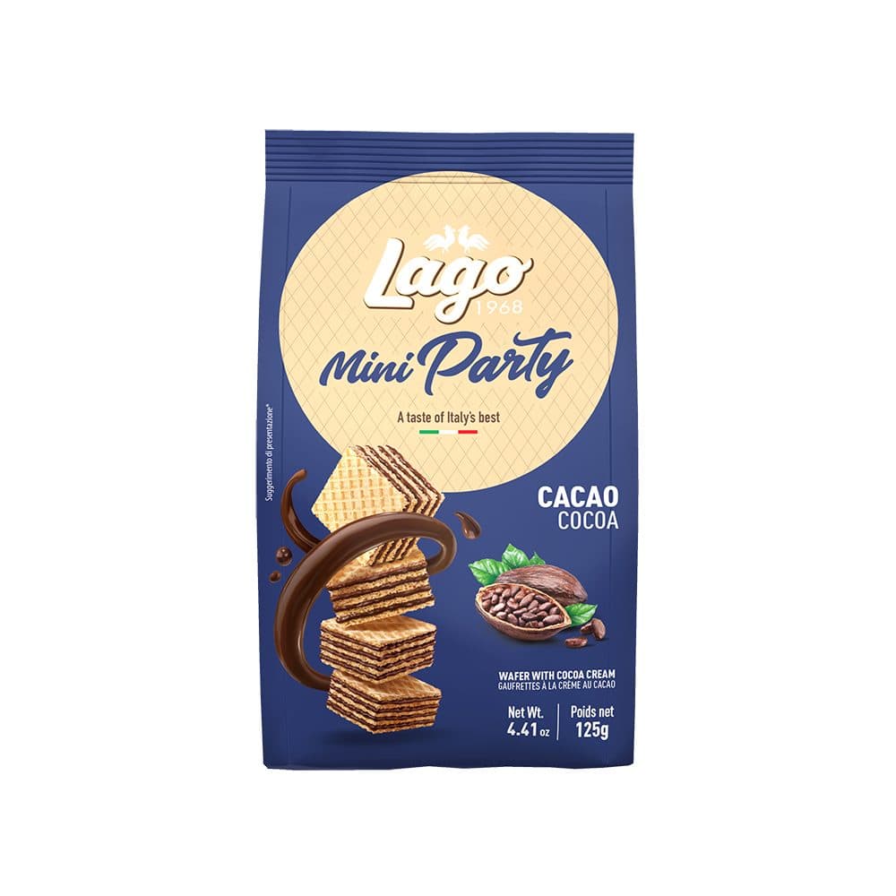 Biscoito Lago Gastone Mini Party Cocoa 125G