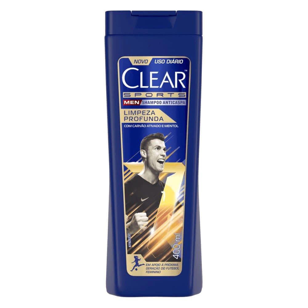 Shampoo Clear Sport Anticaspa Limpieza Profunda 400ML Masculino