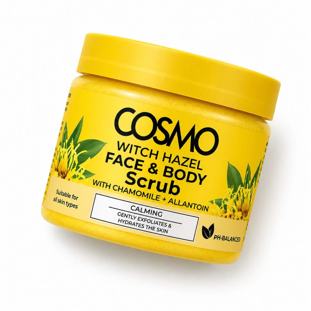 Mascara Cosmo Witch Hazel Face Body Scub 325ML