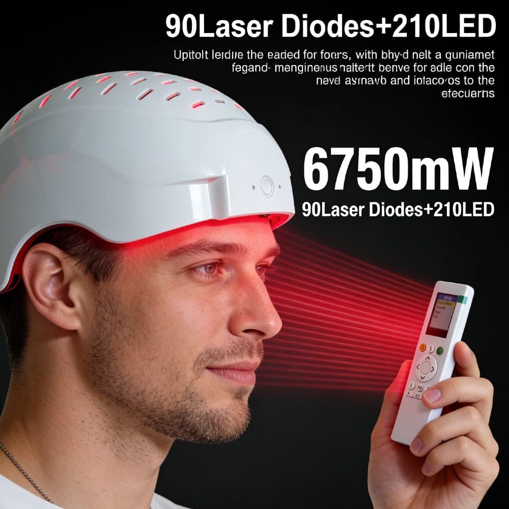 Capacete Laser De Crescimento Capilar RGB