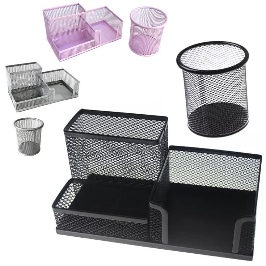 Organizador De Mesa Porta Treco Papeis Canetas