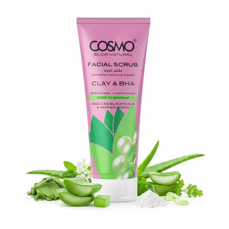 Creme Limpador Facial Cosmo Glow Clay Bha Scrub 100G