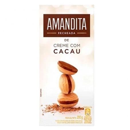 Chocolate Amandita Recheada De Creme Cacau 200G