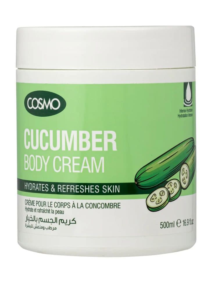 Creme Cosmo Cucumber Hydrates Refreshes Skin 500ML