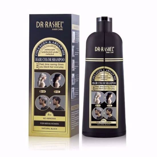 Shampoo Dr Rashel Collagen Argan Iol Hair Color Black 400ML