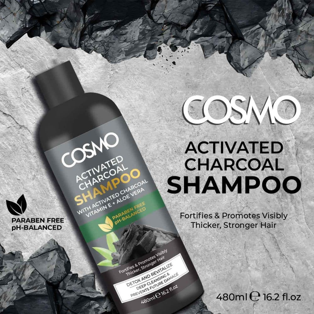 Shampoo Cosmo Activate Charcoal 480ML