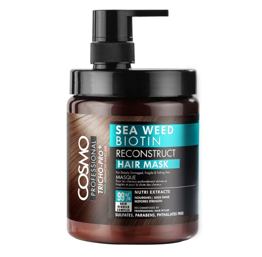 Mascara Cosmo Anti Breakage Sea Weed Biotin 250ML