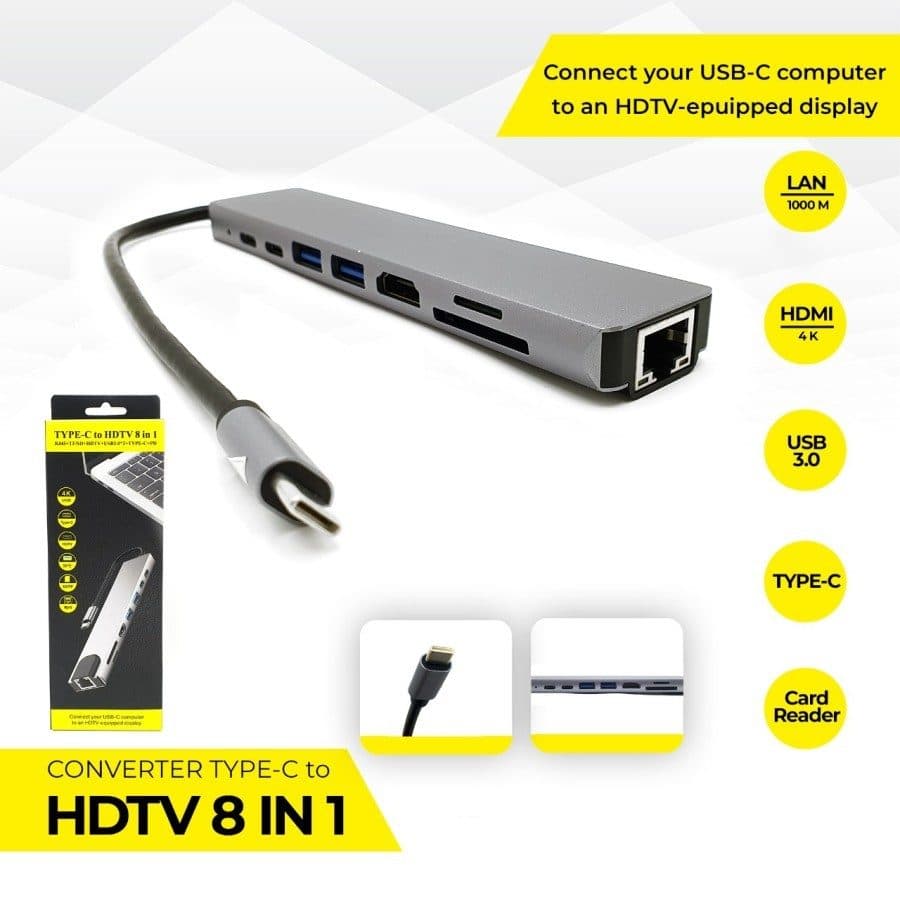 Hub Type Hdtv Lan Type USB Hdmi