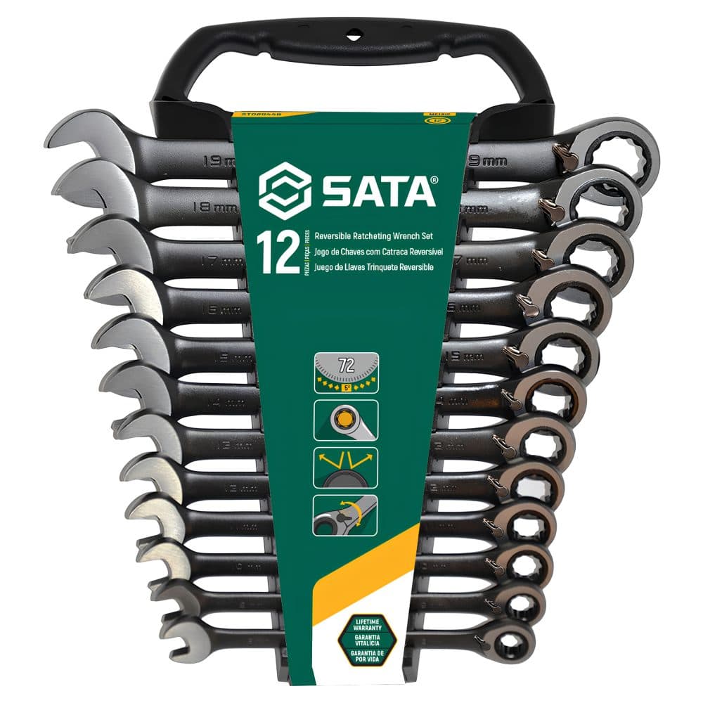 Jogo Chave Jadever Combinadas Catraca 8 12PCS